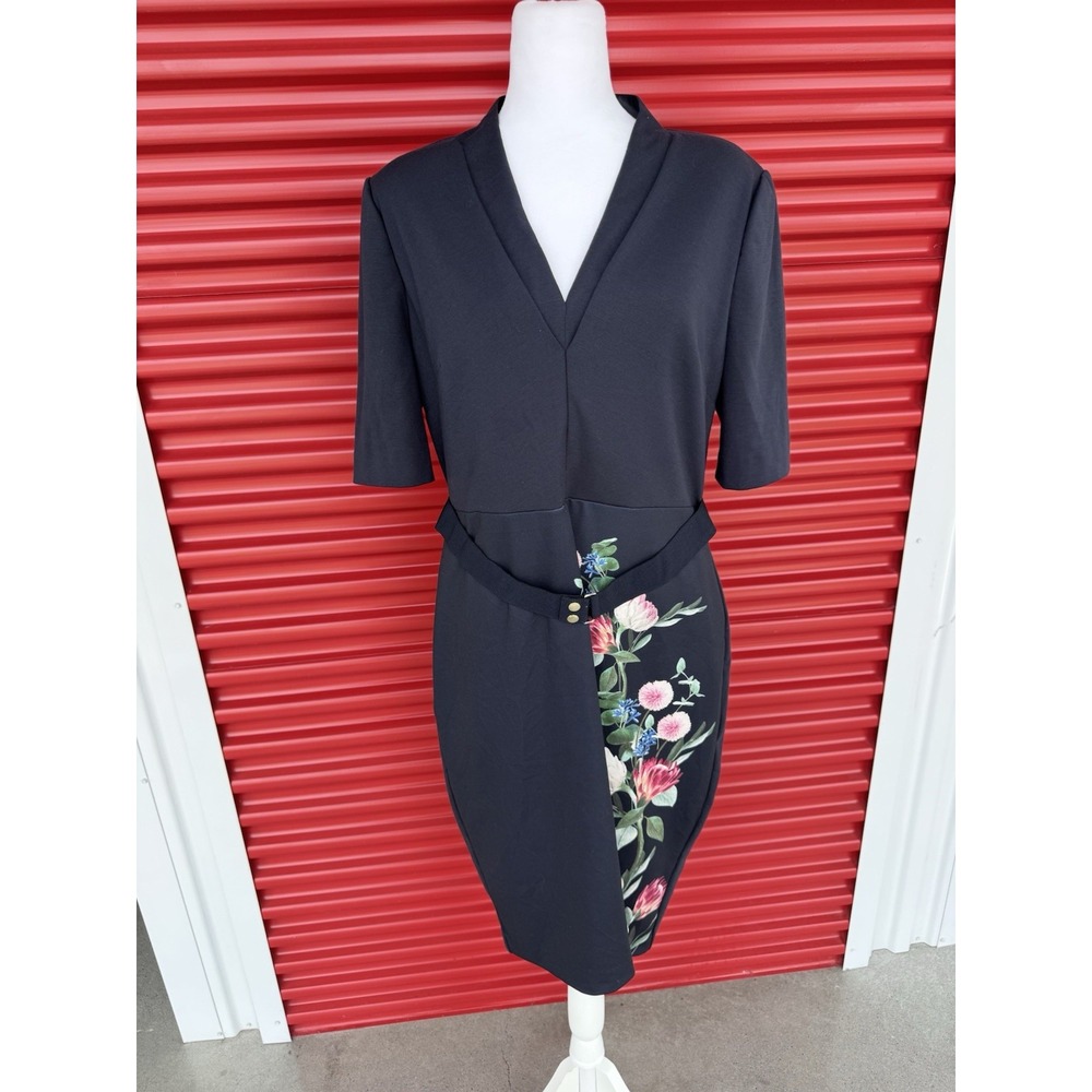 Ted Baker Norraa Fantasia Bodycon Sheath Dress Size 5 US  #EP214